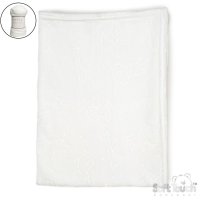 FBP305-W: White Animals Embossed Roll Wrap